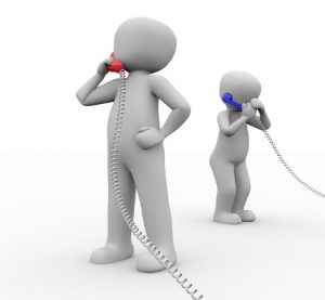 One on the phone
